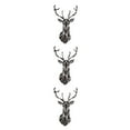 thumbnail image 4 of Decodeary Self Adhesive 3D Deer Head Mirror Wall Sticker For Easy Application black XXL 3Set, 4 of 6