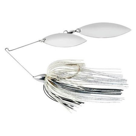Nickel Frame Double Willow Spinnerbait Silver Shiner Fishing Lure