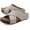 Champagne Snake, variant on Women's Ablette Criss Cross Wedge Sandal, Bone, 10
