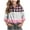 Pink, variant on Makaor Button up Shirt Girls Boys Long Sleeve Collared Tops Plaid Pullover Tees Casual Fall Fashion Outfits