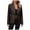 507_Coffee, variant on QASIEATN Fall Coats for Graceful Ladies Fashion, Double Breasted Buttons Leather Long Sleeve Coat Style Leather Jacket Women, Womens Winter Tops