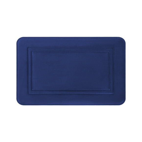 Absorbent Bath Rug, Thick Foam Bath Mat with Soft Velvet Top, Non-Slip Machine Washable Bathroom Mat, Cushioned Floor Carpet for Bathroom, Bedroom, and Kitchen^