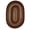 Brown, variant on Rhody Rug Mayflower MF33 Brown Fudge 2 x 6 Oval Runner - Braided Area Rug, Home Decor, Floor Mat or Bedroom Rug - Easy Care, Ideal for High Traffic Areas in Hallway and Living Room - Made in USA