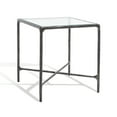 thumbnail image 5 of SAFAVIEH Couture Jessa Glam Glass Top Metal End Table, Black, 5 of 10