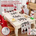 thumbnail image 2 of mubwai Christmas Table Runner Red Pine Trees, Xmas Table Decorations 13x72 Inch, Winter Table Runner with Snow Tree Xmas Balls, for Christmas Table Centrepiece, Indoor Outdoor Home Party, 2 of 6