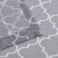 thumbnail image 3 of Superior Lightweight Trellis Sheer Curtains Set of 2, Grommet Header Curtain Pannel, Grey, 52"W x 108"L, 3 of 5