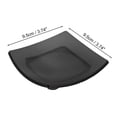 thumbnail image 4 of Unique Bargains 1 Pc Waterproof Soap Holder Curved Clear Black Soap Holder for Bathroom 3.74"x3.74"x0.71", 4 of 6