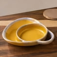 thumbnail image 5 of Soup and Sandwich Bowl, Soup Bowls with Bread Holder, Ceramic Divided Plate with Handle, Muticolor Chip and Dip Plate, Soups and Bread Bowl Combo for Breakfast Cookies Bread Salad Fruits, 5 of 8