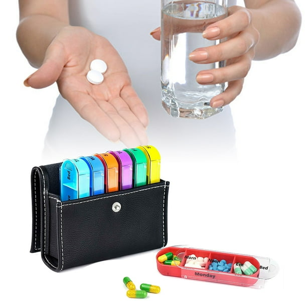 Pill Organizer Weekly Case Box Cute Travel Medication Reminder Daily