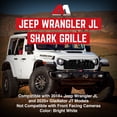 thumbnail image 3 of AMERICAN MODIFIED Shark Grille for 2018+ Wrangler JL & 2020+ Gladiator JT, 3 of 12