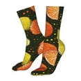 thumbnail image 5 of Cauagu Orange Lemon Pattern Fun Novelty Crew Socks,Casual Athletic Socks Neutral Socks Cozy Crew Socks Christmas Gift, 5 of 7