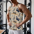 thumbnail image 5 of Logiee Butterflies Print Men's Workout Tank Top,Quick Dry Workout Tank Top,Gym Muscle Tee,Fitness Bodybuilding Sleeveless T Shirt-X-Large, 5 of 7