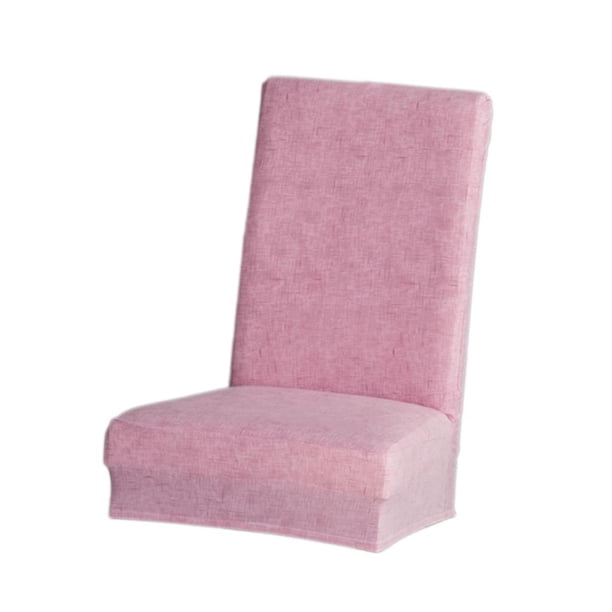Funda elástica extraíble para silla de comedor, protector de asiento de taburete, 1 colores. Rosado