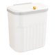 thumbnail image 2 of Papelera de cocina de plástico con anillo de presión | Papelera sin escalones que bloquea los olores | Cubo de basura pequeño para el hogar, baño, dormitorio, sala de estar, oficina, 2 of 6