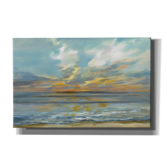 Epic Graffiti 'Rhythmic Sunset Waves' by Silvia Vassileva, Canvas Wall Art, 40"x26"