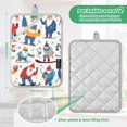 thumbnail image 3 of Pot Holders Set of 2 Heat Resistant 338℉ Kitchen Oven Gloves Potholder Cooking Baking Microwave Mitts Christmas Santa Claus Skating, 3 of 7
