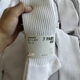 thumbnail image 3 of Calcetines ZhuJi de algodón puro blanco para hombre, calcetines de tubo medio alto para fútbol, ciclismo, desplazamientos, bádminton, baloncesto, deportivos e informales, 3 of 5