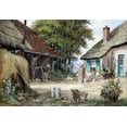 thumbnail image 2 of Withaar, Reint 32x23 Black Ornate Wood Framed with Double Matting Museum Art Print Titled - Dutch country scene, 2 of 4