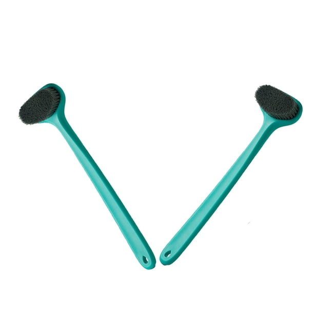 Naiovety Cepillo de baño de 2 piezas con mango largo, equipo de limpieza muerto multiusos, cepillos de frotamiento resistentes al desgaste, baño Juegos de accesorios de baño Naiovety HA065689-00