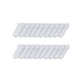 Hanes Men's Moisture-Wicking No-Show Socks, 20-Pairs, Sizes 6-12, White