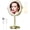 Brushed Gold, variant on GALAPROX 8'' Makeup Mirror with Lights, 1X/10X Magnifying Tabletop Mirror-Brushed Gold
