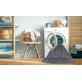 thumbnail image 2 of Ahgly Company Machine Washable Indoor Round Industrial Modern Light Slate Gray Area Rugs, 8' Round, 2 of 7
