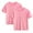 c12Pink, variant on LNWUY 2 Pc Boys Girls Cotton Short Sleeve Shirts with Round Neck Solid T-Shirt Soft Basic Tees Kids Comfy Breathable Athletic Tops Beige 2 Years