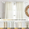 thumbnail image 2 of 1 Inch Double Curtain Rod 36 to 72 Inches (3-6 Feet), Ivory White Heavy Duty Curtain Rods for Windows, Telescoping Double Drapery Rods with Round Finials, 2 of 17