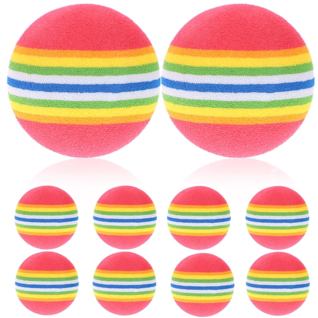Miangastore 8pcs Creative Pet Dog Ball Interesting Puppy Toy Ball Bouncy Ball Funny Dog Playing Toy for Outdoor Indoor (Random Style)