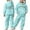 Blue, variant on CAIXIA Girls 2 Piece Outfits Size 9-10 Girls Long Sleeve Hooded Sweatsuit Set Warm Solid Pullover Top and Pants Casual Kids Outfit for Fall Winter,Blue