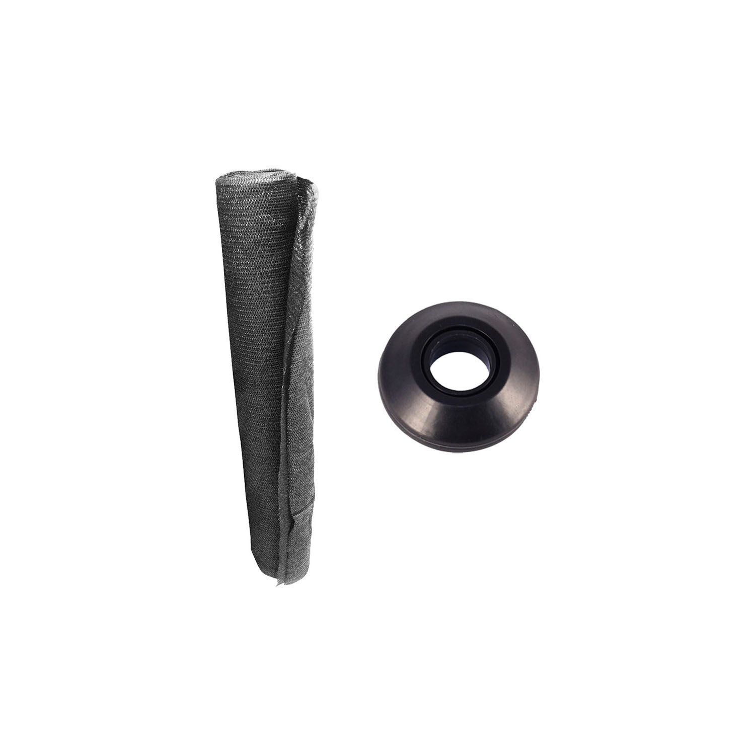 6 x 50 ft. Shade Cloth with Snap Grommet Kit Black