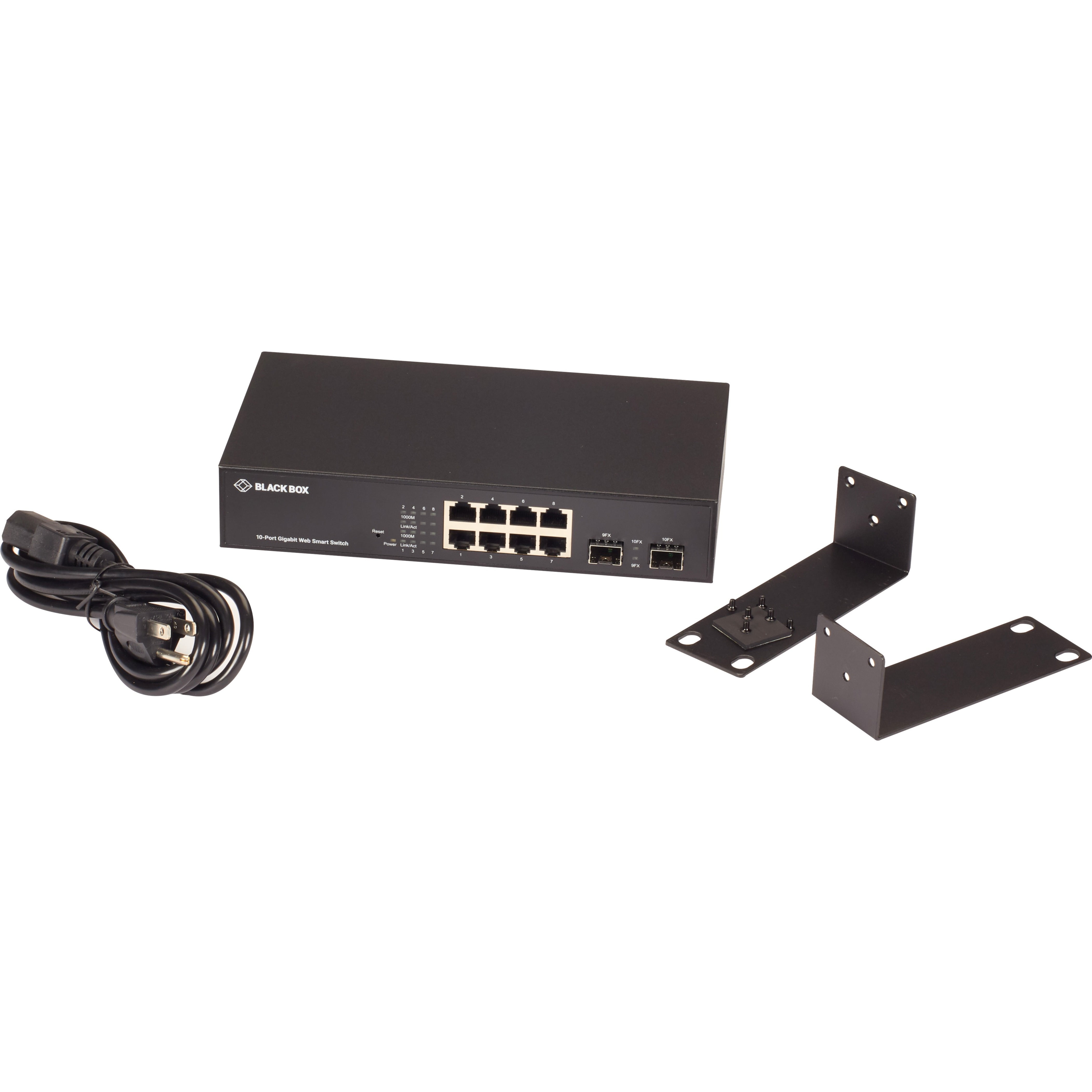 GIGABIT ETHERNET (1000-MBPS) WEB SMART SWITCH - (8) 10/100/1000-MBPS COPPER RJ45