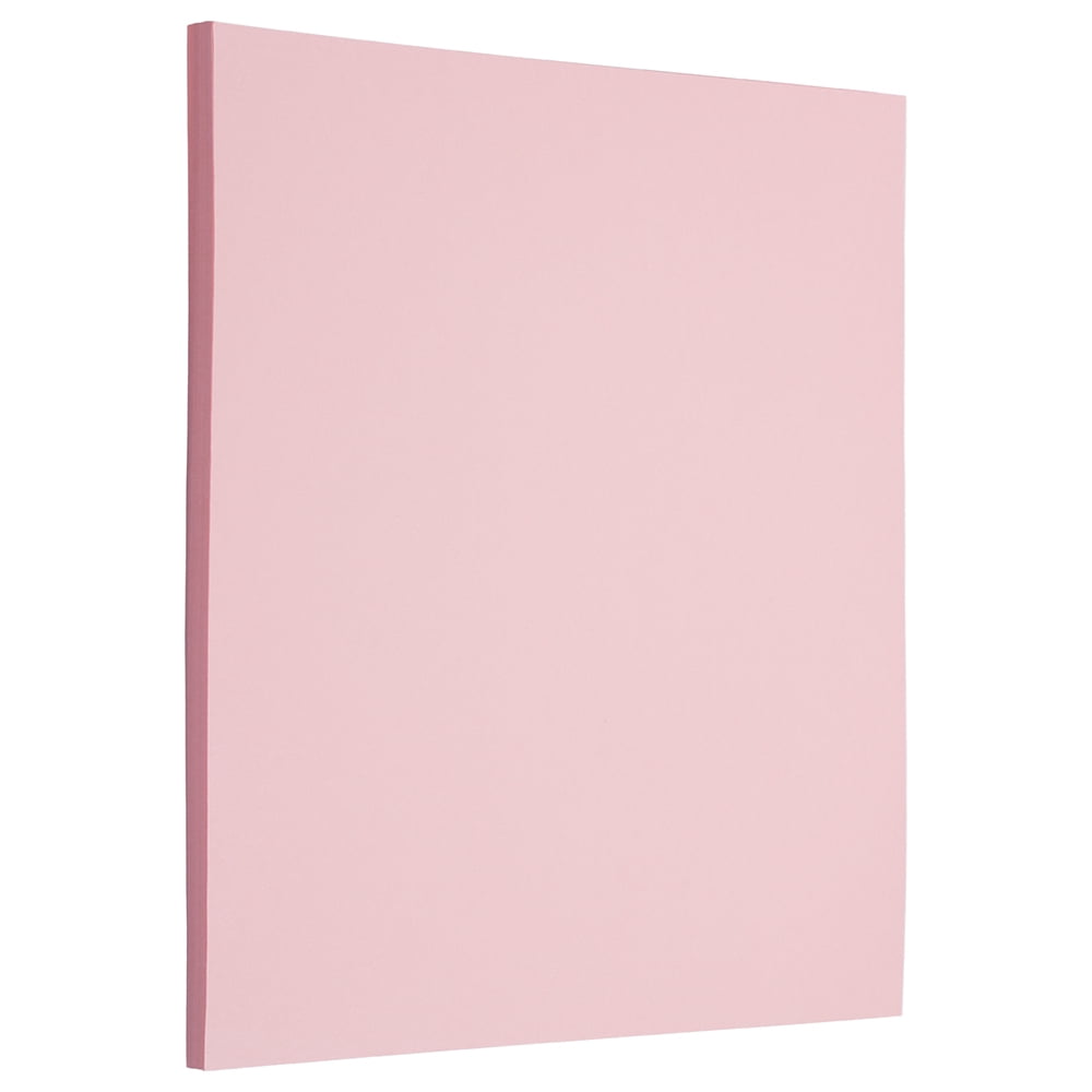 JAM Matte Paper, 8.5 x 11, 28lb Baby Pink, 50/Pack