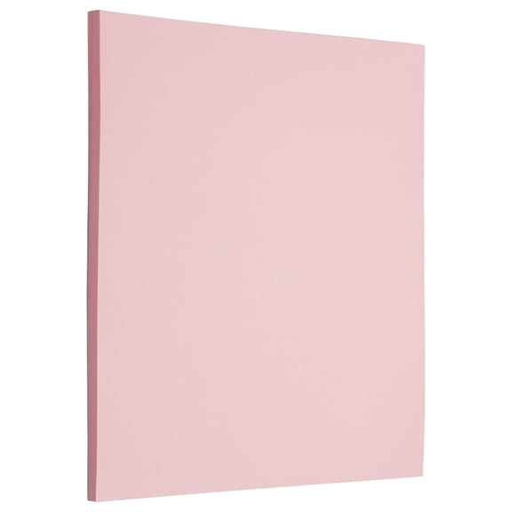 JAM Matte Paper, 8.5 x 11, 28lb Baby Pink, 50/Pack