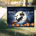 thumbnail image 4 of Happy Halloween Toy Fox Terrier Witch Pumpkins Bats Yard Sign Dog Lover Outdoor Home Lawn Garden Porch Decor - 13012, 4 of 5