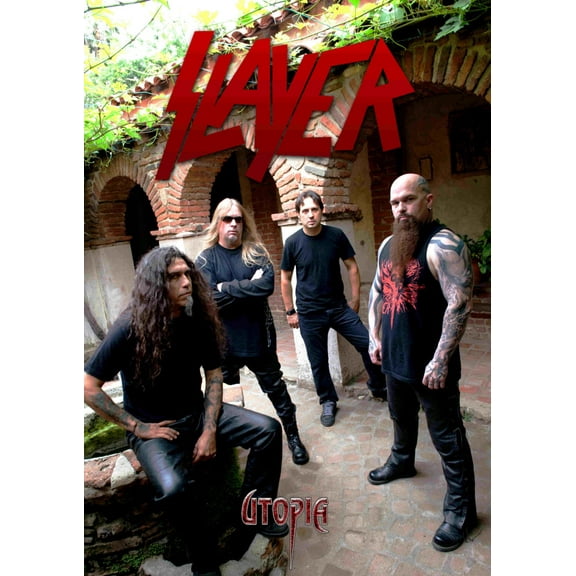 Slayer Poster Metal Sign 8Inx 12In Art Print On Metal 8x12 Multi-Color Square Adults Metal Prints