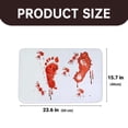 thumbnail image 3 of Mashaouyo Clearance Halloween Bath Bloody Footprint Operazone Printed Blood Footprint Prank Blood Rug Color Bath Mat Non Slip Rug Halloween, 3 of 4