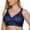 Blue, variant on Exerin Women's Plus Size Comfort Full Coverage Double Support Unpadded Wirefree Minimizer Bra (38B, Black)