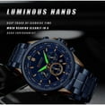 thumbnail image 2 of Curren Men's Luxury Watches Fashion Sporty Wristwatches Male Chronograph Quartz Stainless Steel Clock With Luminous Hands - Quartz Wristwatches, 2 of 6