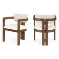 thumbnail image 1 of Bowery Hill Contemporain Beige Cuir Végane et Lin Texturé DC (Ensemble de 2), 1 of 11