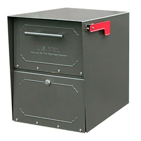 Bronze Oasis Drop Box - Oasis Jr. Curbside Locking Mailbox 15x11.5x18 Inch - Bronze