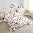 thumbnail image 3 of jejeloiu Vintage Boho Flowers Bedding Comforter Set,Country Floral Twin Comforter Sets,Rustic Plant Bedding Set For Men Women,Ultra Soft Home Decor Reversible,2pcs, 3 of 8
