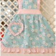 thumbnail image 3 of GHSDFBB Womens Cooking Baking Apron | Ladies, Woman, Kitchen Chef Aprons with Pocket (Lt Blue Pink Trim), 3 of 6