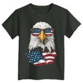thumbnail image 5 of Kids T-Shirt 2-14 Years American Flag Patriotic Print 4th of July Independence Day Outfit Casual Summer Tee Soft Lightweight Stylish Cute Trendy(5-6 Years ,A94-Grey), 5 of 5