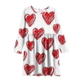thumbnail image 4 of Tauxra Robe à Manches Longues pour Femmes, Robe Patineuse Extensible Évasée, Robe de Soirée Formelle à Col Rond et Tournoyante pour Femmes, Robe Basique Décontractée Unie à Manches Longues, 4 of 6