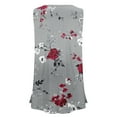 thumbnail image 4 of Plus Size Tank Tops for Women Trendy Floral Print Flowy Crew Neck Sleeveless Shirts Summer Casual Loose Tops (XL, Dark Gray), 4 of 5