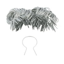 EZ 2 1/2" (2 3/8" OD) x 9 Gauge Preformed Galvanized Steel Fence Ties - (100 Pack)