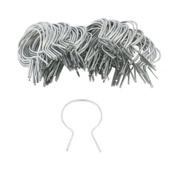 EZ 2 1/2" (2 3/8" OD) x 9 Gauge Preformed Galvanized Steel Fence Ties - (100 Pack)