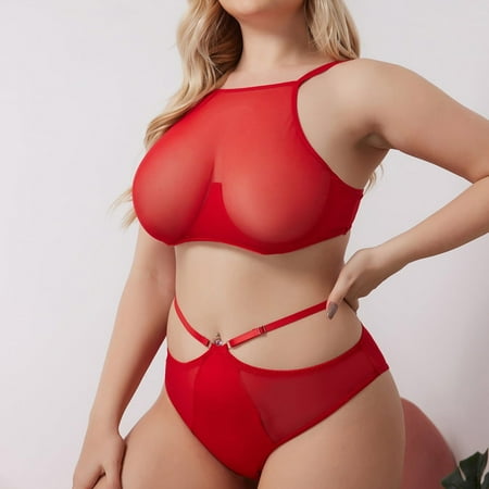 

QWANG Women Ladies Sexy Cute Girl Lingerie Set Hollow Underwear Set Sexy Nightdress Set