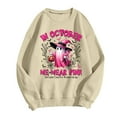 thumbnail image 3 of Breast Cancer Awareness Halloween Sweatshirts for Women In October We Wear Pink Ghost Graphic Crewneck Sweatshirt, 3 of 6